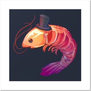 Top Hat Shrimp Posters and Art